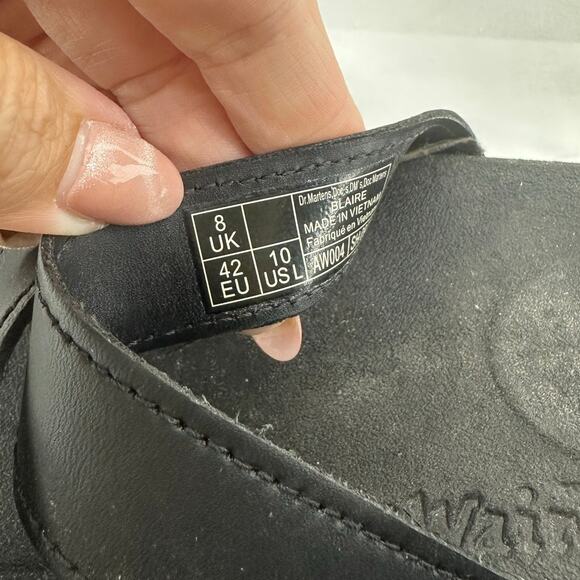DR. MARTENS Blaire Sandal Black Strappy Platform size 10 - Picture 9 of 9